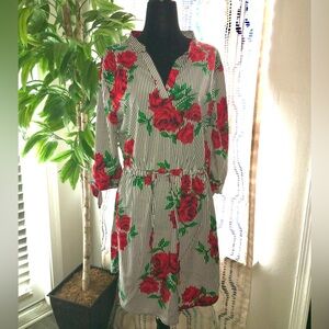 Floral Shirt Dress